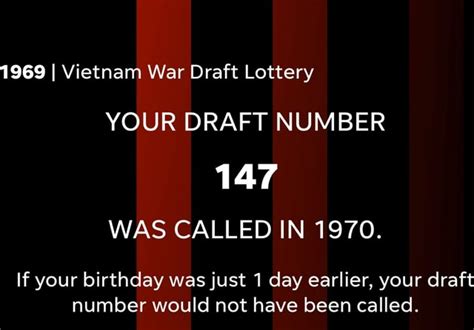 would your draft number have been called|Vietnam War Draft Lottery .